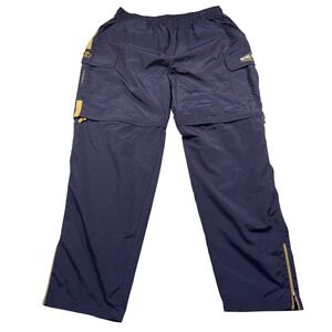 Vintage‎ 90s Starter Notre Dame Fighting Irish Convertible Track Pants Navy L